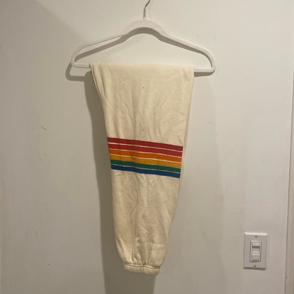 Off-white, rainbow stripe, aviator, nation sweatpants